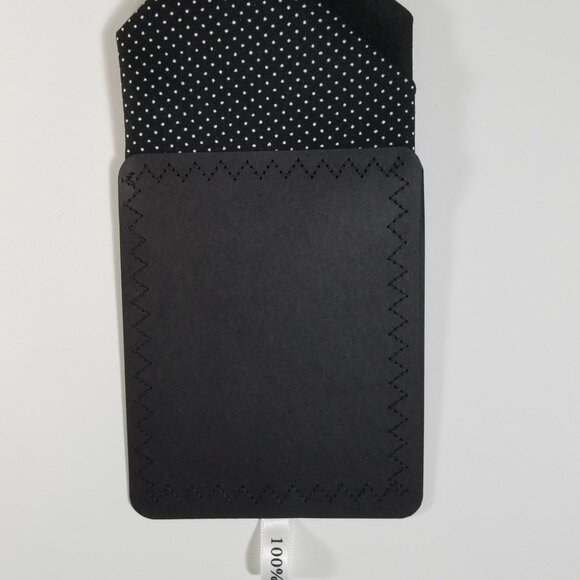 NEW - Contrasting Color 100% Cotton Pre-Folded Pocket Square Handkerchief Insert - Picture 4 of 8